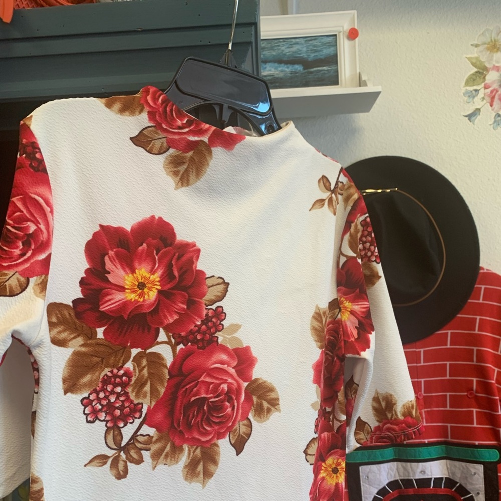 Floral Tunic rustic colors